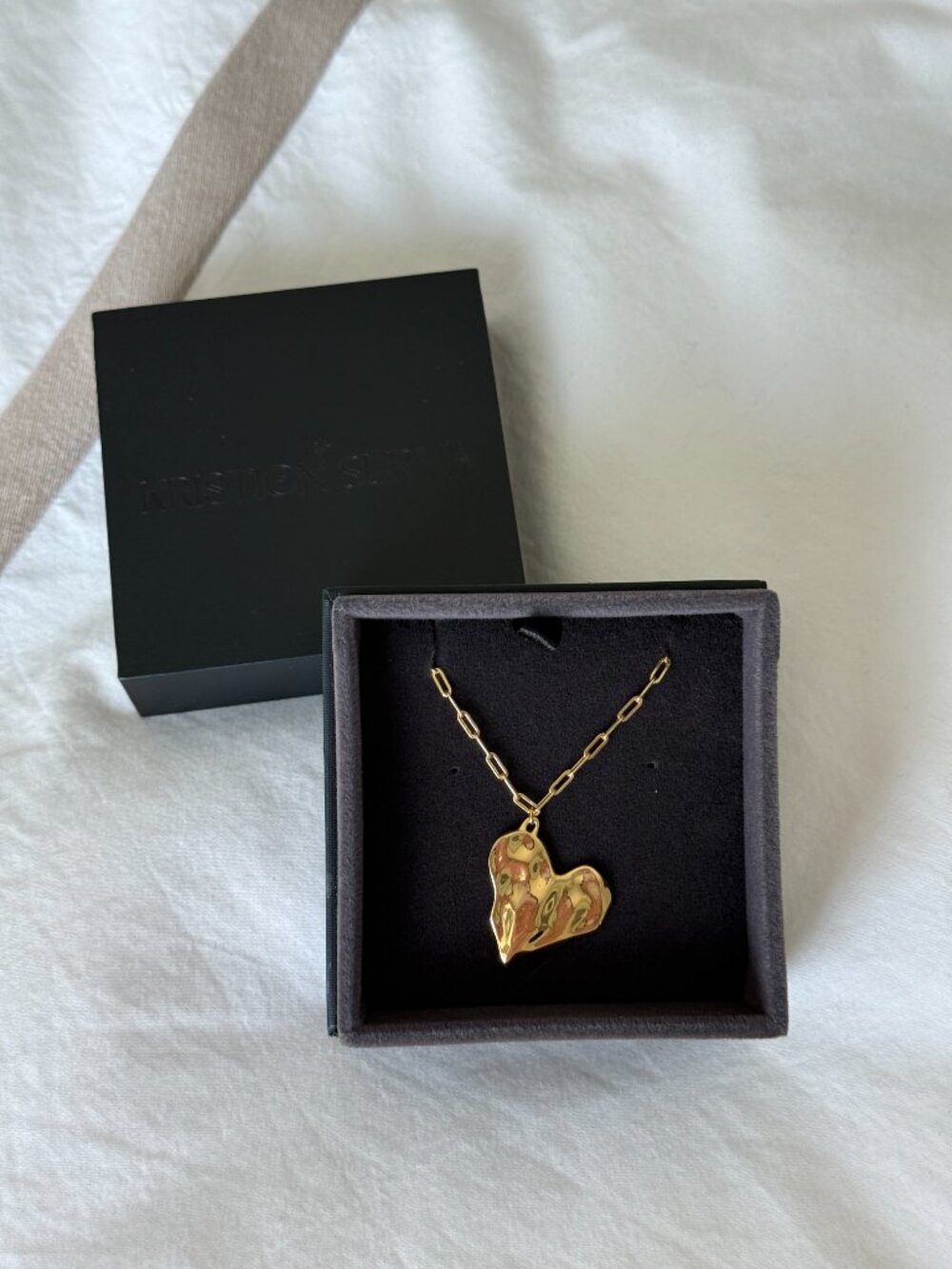 18K Gold Vermeil Heart Necklace